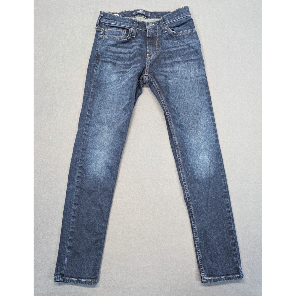 Hollister Skinny Jeans Women's W28xL30 Blue Low Rise Distressed